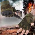 Fingerless Gloves For bicycle Men's tactical gloves Military Paintball Motorcycle Gloves Combat Hard Glove. 