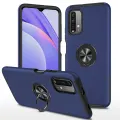 【ThinkWay】Transparent Cover and Magnetic Holder Car Stealth Ring Holder Ultra Thin Hard Shell Accessories Skin Feel Phone Case For Redmi Note9 4G China Version/Redmi 9T/Redmi 9 Power/Poco M3 & Mi 11. 
