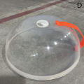 Professional Microwave Food Anti-Sputtering Cover With Handle Heat Resistant Lid Fugar. 