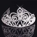 Bride Tiara Crown Large Headdress Princess Wedding Crown Pageant Ornaments Hair Jewelry Accessories. 