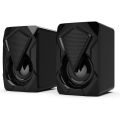 1 Pair Speaker Computer Speaker for PC Desktop Computer Laptop LED Lighting Home Theater System USB Wired Sound Box. 