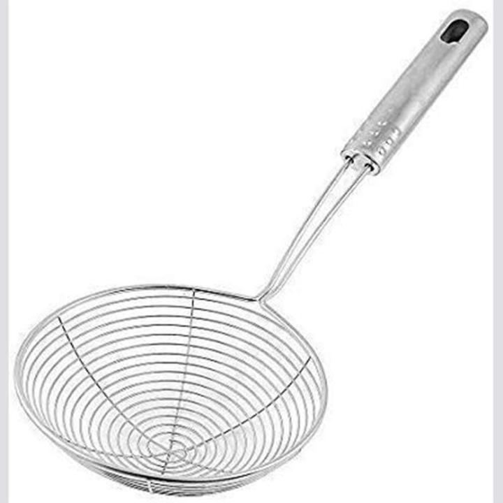 Best Quality Stainless Steel High Temperature Resistance Frying Oil Filtering Mesh Strainer Spoon - Oil Spoon Vadi