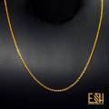 18/24 Inch Gold plated Guaranteed 1.5MM Diamond Chain For Ladies & Gents chain for women. 