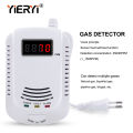 YIERYI Home Standalone Plug-In Flammable Gas Detector LPG LNG Coal Natural Gas Leak Alarm Sensor Voice Warning Alarm Sensor. 