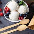 25 Pieces Medium Size 14CM Wooden Disposable Ice Cream Spoon Dessert Scoop Western Wedding Party Tableware Kitchen Accessories Tool Multi Purpose Usage Disposable Spoons. 