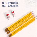 Pencil pack with Eraser & Sharpener/Cutter For School/Preschool Kids. 