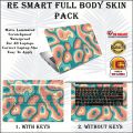 Re Smart Personalized Full Body Laptop Skin Pack with Keys/ Withut Keys (Tell Your Laptop Model For Us). 