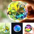 Glass Chandelier 60MM Mandala Suncatcher Clear DIY Crafts Mandala Pendant Flower Faceted Round Prisms Wedding Decorations. 
