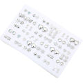 36 Pairs/set Random Mixed Styles Fashion Plastic Stud Earrings for Girl Women Jewelry Gift. 