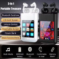 Large Screen Touch Earphone Large Battery Multiple Function In Ear Style Headphone Flashlight 8000mAH Power Bank Music Game. 