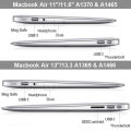 For Macbook Air 11.6 inch Frosted Hard Plastic Protection Case. 