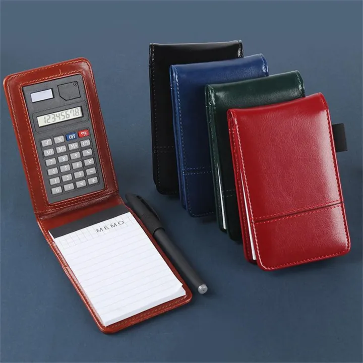 Notebook With Pen Refills Mini Notebook With Pen Refills Small Notebook With Calculator Notebook With Calculator Pocket PU Leather Notebook