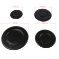 Universal Gas Cooker Hob Burner Cap (Set of 4)  4Pcs Cooker Hob Gas Burner Cap, Iron and Aluminum Black Cooker Hob Gas Burner Cap for Gas Burners. 