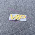 Car VIP Metal Sticker Word Mark Tail Side Fender Box Cover Body Scratch. 