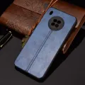(stock available) For Huawei Y9a Shockproof Sewing Cow Pattern Skin PC + PU + TPU Case. 