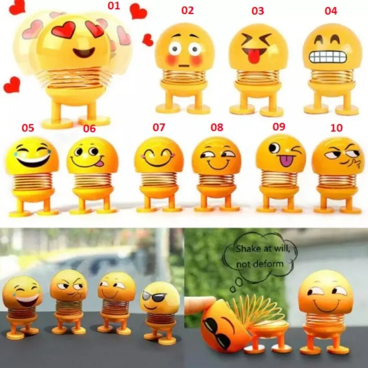 Smiley%20Spring,Cute%20Emoji%20Bobble%20Head%20Spring%20Dolls%20Car%20Ornaments%20Bounce%20Toys%201%20Pcs%20-%20Image%203