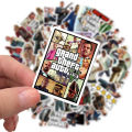 20/40pcs GTA 5 Game Stickers Grand Theft Auto Logo Stickers for Laptop Scrapbook Journal Kids Girls Boys Stickers. 