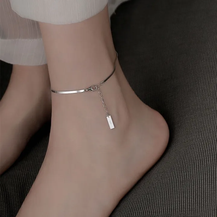 Women%20Fashion%20Thin%20Snake%20Bone%20Bling%20Chain%20Anklet%20/%20Adjustable%20Metal%20Bracelet%20Simple%20Design%20Fine%20Jewelry%20Wedding%20Party%20Gift%20-%20Image%203
