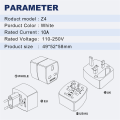 LDNIO Z4 World EU US UK Travel Adapter Universal All in One Charger Socket AC Converter for 2 Pin Round Wall Socket Plug. 