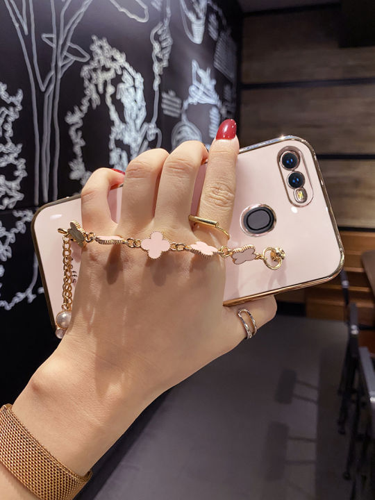 For%20OPPO%20A5s%20Back%20Cover%20with%20Lucky%20Clover%20Wristband%20Chain%20Fashion%20Bracelet%20Shiny%20Plating%20Square%20Edge%20Bumper%20Phone%20Case%20Soft%20Silicone%20Bumper%20Protective%20Cover%20-%20Image%203