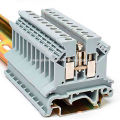 1pcs 4 mm^2 UK waterproof plastic din rail electric terminal block. 