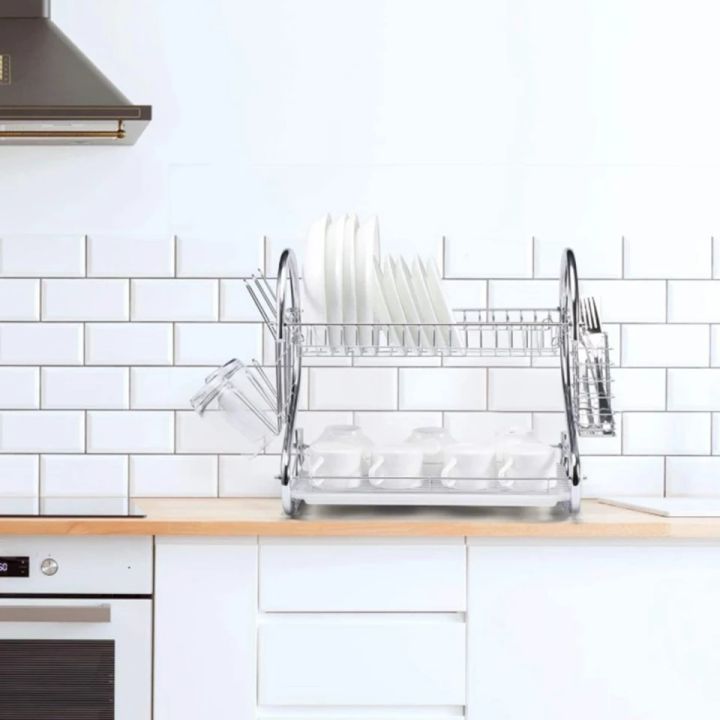 Dish%20Rack%20Cup%20Plate%20Drainer%20Strainer%20Stainless%20Steel%20Kitchen%20Drainer%20with%20Glass%20Holder%20-%20Silver%20Large%20Dish%20Drying%20Rack%20Cup%20Drainer%202-Tier%20Strainer%20Holder%20Tray%20Stainless%20Steel%20Kitchen%20Accessories%20-%20Image%209