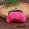 Polka Dot Coin Purse Hasp Fabric Wallet Pocket Money Purse Wedding Candy Bag. 