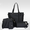 4PCS Handbag Set Ladies PU Leather Shoulder Bag Four-Piece Picture Mother Bag Single Shoulder Bag Handbag Queena. 