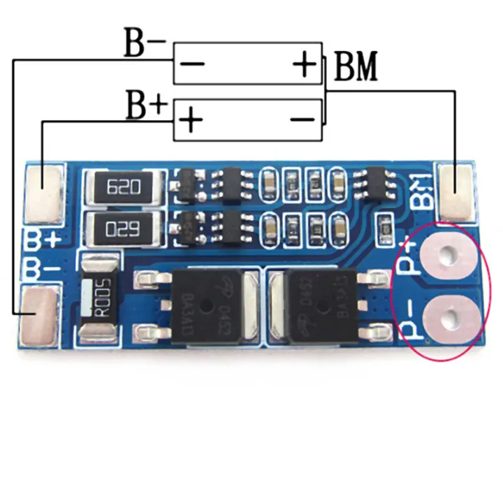 2S 8A 7.4V balance 18650 Li-ion Lithium Battery BMS charger protection ...