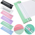 Photo Labels Paper Cutting Tool Scrapbook Cutting Mat Machine with Pull-out Ruler Small A4 Paper Cutting Machine Supplies. 