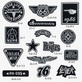 Self-Adhesive Black Embroidery Badge Cloth Stickers down Jacket Clothes Jeans Patch Holes Fixing Fashion Decorative Sticker. 