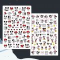 3D Anime Disney Mickey Mouse Set Series Nail Stickers Cartoon Animation Nail Art Decorations DlY Sliders For Nails Nail Products. 