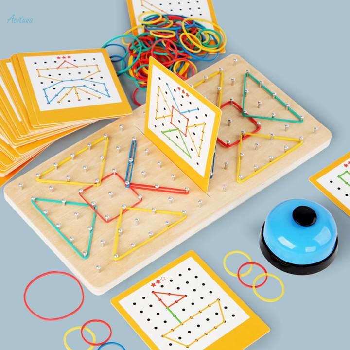 Rubber%20Band%20Geoboards%20Graphical%20Mathematical%20Toy%20for%20Preschool%20Children%20Kids%20-%20Image%206
