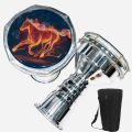 8'' 9'' Rowell Aluminium Darbuka with Carrying Bag - Tunable All-Weather Synthetic Head Darbak Fine Tuned Darbag Doumbek Congo Bongo with Soft case. 