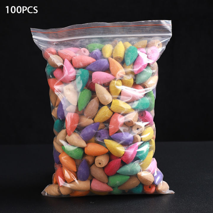 Backflow Incense Cones Pack Mixed Flavor Natural Sandalwood Aloes and ...