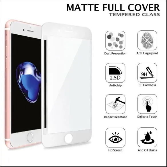 White%20matte%20screen%20protector%20tempered%20glass%20for%20iPhone%206,%206S,%207%20&%208%20-%20Image%206