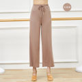 Modern Dance Wide Leg Pants High Waist Straight Drooping Modal Stretch Practice Pants Classical Dance Pants Yoga Dance Pants. 