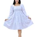 Fashion casual single color frock desaign 2023. 