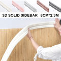 3D Wall Skirting Wallpaper Baseboard Flexible Waterproof PE Foam Molding Trim Peel Stick Rubber Wall Base Moulding Trim Self-Adhesive Vinyl Wall Sticker Decoration. 