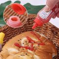 Kitchen Accessories 2Pcs for Bento Lunch Box Mini Tomato Ketchup Bottle Refillable Seasoning Storage Container Portable Sauce Salad Honey Squeeze Bottle. 