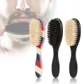New Professional Barber Shaving Beard Brush Removal Neck Dusting Horse Hair Brushes Face Mustache Salon Cleaning Styling Tools. 