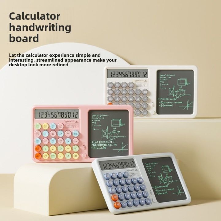 Basic Calculator Large Display Calculator with Notepad Eye Protection ...
