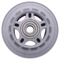 Skating Shoes 608ZZ Bearing Inline Skate Wheel Clear Gray. 