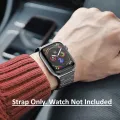 Smart watch  Stainless Steel Wrist Band Straps Belt support all 42mm 43mm 44mm 45mm 49mm Smartwatch. 