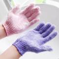 LeiyanSpecial Houseeker Nylon Shower Bath Glove Exfoliating Mitt Glove Skin Wash Spa Massage Foam Sponge Scrub Body Scrubber Cleaner Glove for Bathroom. 
