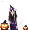 Witch Hat Headband Cosplay Kids Hair Hoop Hairband for Masquerade Halloween Orange. 