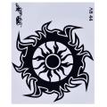 3D Men's Arm Temporary Tattoo Stickers - Black. 