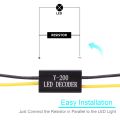 4PCS LED Load Resistors Mini Motorcycle LED Decoder Flash Fix Error for LED Turn Signal Lights LED License Plate Lights. 