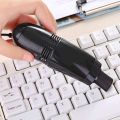 HelloWorld Keyboard Cleaner Strong Suction Portable Mini USB Vacuum Handheld Keyboard Dusting Brush for Computer. 