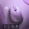 Purple Silent Wireless Mouse Recharegeable Ergonomic Mice USB Optical Gaming Mouse For Laptop PC Computer Gamer Girl Mause. 